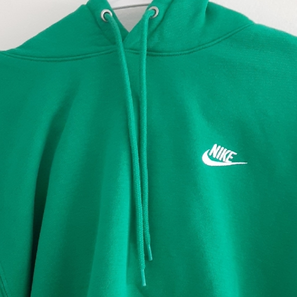 Nike Club Men's Fleece Pullover Green Hoodie - Picture 5 of 16